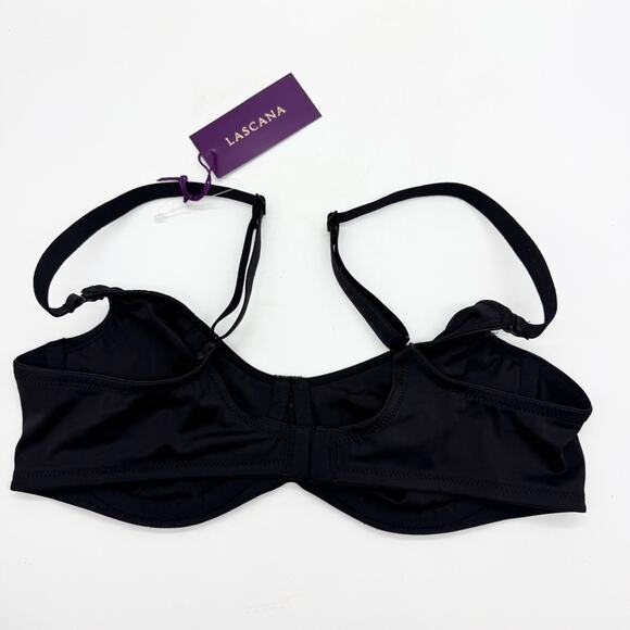 NWT Lascana Multi Way Strap T-Shirt Bra Black Size 36B Minimalist Lightweight - Picture 6 of 12